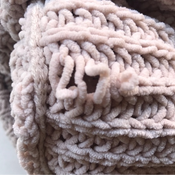 POL | Oversized Beige Chunky Knit Sweater Size L - Picture 14 of 16